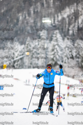 11.01.2022, xkvx, Biathlon IBU World Cup Ruhpolding, Training Women and Men, v.l. Simon Desthieux (France) in aktion / in action competes