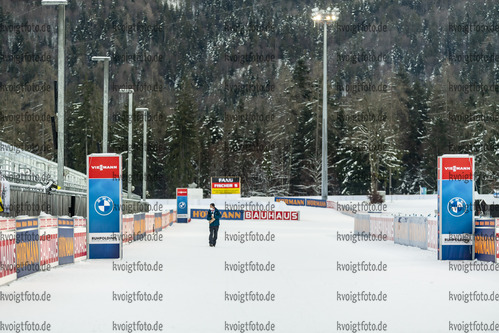 14.01.2022, xkvx, Biathlon IBU World Cup Ruhpolding, Relay Women, v.l. Feature / Advertising / Branding / Werbung  / 
