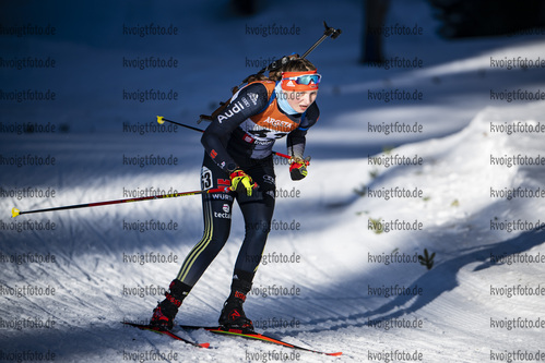 15.01.2022, xsoex, Biathlon IBU Junior Cup Pokljuka, Sprint Women, v.l. Selina Marie Kastl (Germany) in aktion / in action competes