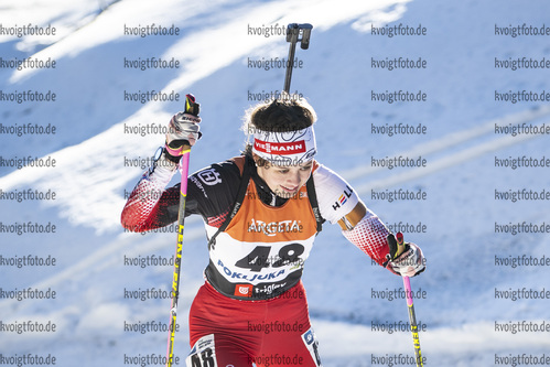 15.01.2022, xsoex, Biathlon IBU Junior Cup Pokljuka, Sprint Women, v.l. Anna Andexer (Austria) in aktion / in action competes