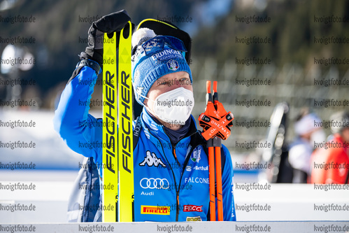 23.01.2022, xkvx, Biathlon IBU World Cup Anterselva, Relay Men, v.l. Lukas Hofer (Italy) schaut / looks on