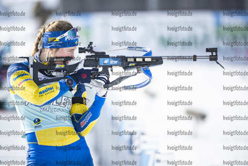 27.01.2022, xsoex, Biathlon IBU Open European Championships Arber, Training, v.l. Annie Lindh (Sweden)  / 