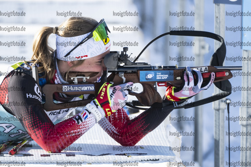 27.01.2022, xsoex, Biathlon IBU Open European Championships Arber, Training, v.l. Lea Rothschopf (Austria)  / 