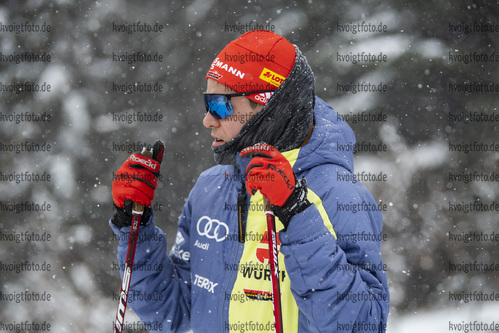 28.01.2022, xsoex, Biathlon IBU Open European Championships Arber, Sprint Men, v.l. Philipp Horn (Germany)  / 