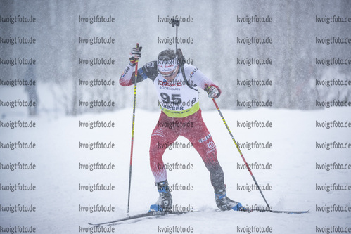 28.01.2022, xsoex, Biathlon IBU Open European Championships Arber, Sprint Men, v.l. Thomas Postl (Austria)  / 
