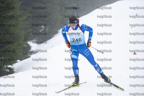 04.02.2021, xsoex, Biathlon Deutschlandpokal Clausthal-Zellerfeld, v.l. Janne Schurig (Germany)  / 