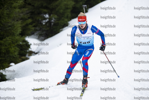 04.02.2021, xsoex, Biathlon Deutschlandpokal Clausthal-Zellerfeld, v.l. Finn-Luis Tielke (Germany)  / 