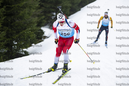 04.02.2021, xsoex, Biathlon Deutschlandpokal Clausthal-Zellerfeld, v.l. Johannes Wallner (Germany)  / 