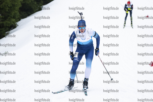 04.02.2021, xsoex, Biathlon Deutschlandpokal Clausthal-Zellerfeld, v.l. Adrian Franz (Germany)  / 