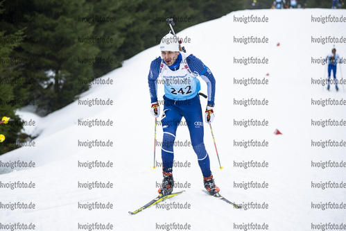 04.02.2021, xsoex, Biathlon Deutschlandpokal Clausthal-Zellerfeld, v.l. Luca Nicolussi (Germany)n  / 