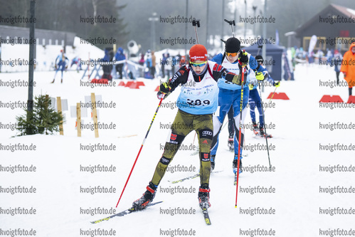 04.02.2021, xsoex, Biathlon Deutschlandpokal Clausthal-Zellerfeld, v.l. Armin Seidel (Germany)  / 
