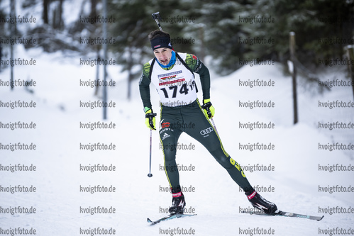 05.02.2021, xsoex, Biathlon Deutschlandpokal Clausthal-Zellerfeld, v.l. Samuel Kraatz (Germany)  / 