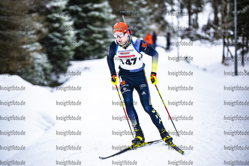 05.02.2021, xsoex, Biathlon Deutschlandpokal Clausthal-Zellerfeld, v.l. Fabian Kaskel (Germany)  / 