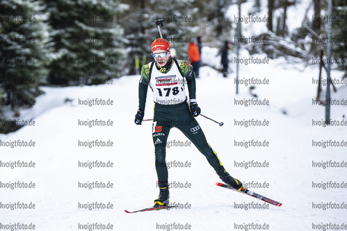 05.02.2021, xsoex, Biathlon Deutschlandpokal Clausthal-Zellerfeld, v.l. Fritz Seidel (Germany)  / 