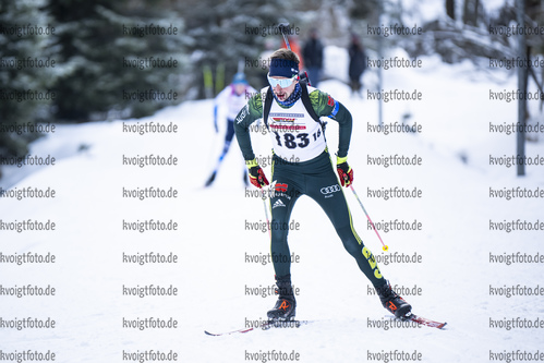 05.02.2021, xsoex, Biathlon Deutschlandpokal Clausthal-Zellerfeld, v.l. Felix Schmidt (Germany)  / 