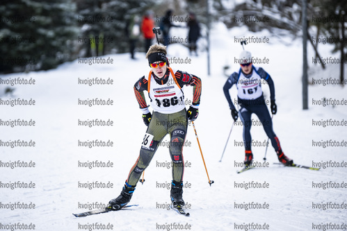 05.02.2021, xsoex, Biathlon Deutschlandpokal Clausthal-Zellerfeld, v.l. Alexander Finze (Germany)  / 