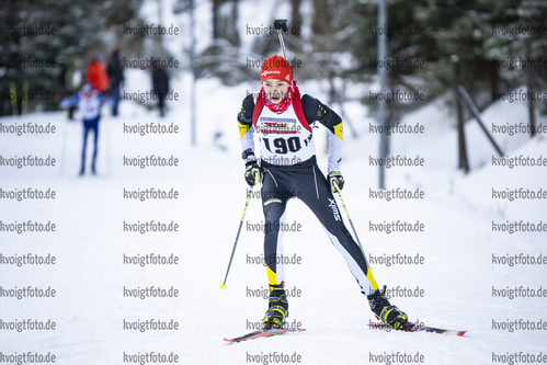 05.02.2021, xsoex, Biathlon Deutschlandpokal Clausthal-Zellerfeld, v.l. Wyn Kirchhoefer (Germany)  / 