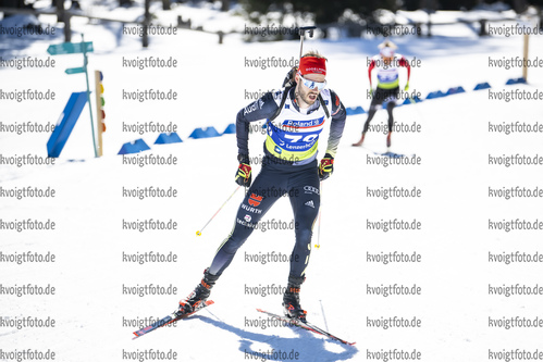 Lenzerheide, Schweiz, 03.03.22: Johannes Werner Donhauser (Germany) in aktion waehrend des 10km Sprint der Herren bei dem IBU Cup im Biathlon am 03. Februar 2022 in Lenzerheide. (Foto von Benjamin Soelzer / VOIGT)

Lenzerheide, Switzerland, 03.03.22: Johannes Werner Donhauser (Germany) in action competes during the 10km men’s sprint at the Biathlon IBU Cup March 03, 2022 in Lenzerheide. (Photo by Benjamin Soelzer / VOIGT)