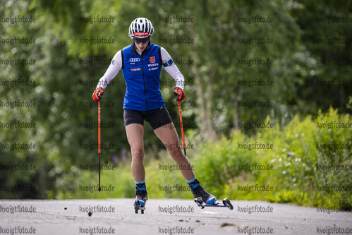 Lillehammer, Norwegen, 14.07.22: Vanessa Voigt (Germany) in aktion waehrend des Training am 14. July  2022 in Lillehammer. (Foto von Kevin Voigt / VOIGT)

Lillehammer, Norway, 14.07.22: Vanessa Voigt (Germany) in action competes during the training at the July 14, 2022 in Lillehammer. (Photo by Kevin Voigt / VOIGT)