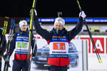 07.12.2019, xkvx, Biathlon IBU Weltcup Oestersund, Staffel Herren, v.l. Johannes Dale (Norway) bei der Siegerehrung / at the medal ceremony