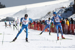 27.02.2016, xkvx, Wintersport, DSV Biathlon Deutschlandpokal Cross Sprint v.l. MADERSBACHER Frederik, BIRNBACHER Felix