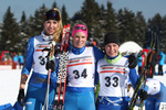 27.02.2016, xkvx, Wintersport, DSV Biathlon Deutschlandpokal Cross Sprint v.l. LANG Sophie, SLIVENSKY Nina, LIEBSCHER Magdalena