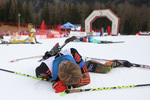 11.12.2016, xkvx, Wintersport, Biathlon IBU Junior Cup - Lenzerheide, Sprint v.l. VEIT Marinus