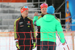 11.12.2016, xkvx, Wintersport, Biathlon IBU Junior Cup - Lenzerheide, Sprint v.l. ZOBEL David, WEICK Lars-Erik, DANZ Marco