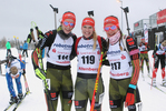 15.01.2017, xkvx, Wintersport, DSV Biathlon Deutschlandpokal Massenstart v.l. VOIGT Vanessa / JESSE Stephanie / SCHNEIDER Sophia