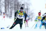 09.12.2017, xkvx, Wintersport, Biathlon IBU Junior Cup - Obertilliach, Sprint v.l. SCHUMACHER Marvin