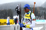 10.12.2017, xkvx, Wintersport, Biathlon IBU Junior Cup - Obertilliach, Sprint v.l. MARTINS Lucas