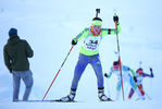 16.12.2017, xkvx, Wintersport, Biathlon IBU Junior Cup - Ridnaun, Sprint v.l. JOVANOVSKA Viktorija