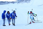 16.12.2017, xkvx, Wintersport, Biathlon IBU Junior Cup - Ridnaun, Sprint v.l. VINDISAR Nika