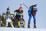 13.01.2018, xkvx, Wintersport, Alpencup - DSV Biathlon Deutschlandpokal - Hochfilzen, Einzel v.l. BENDER Alexander