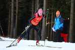 03.02.2018, xkvx, Wintersport, Alpencup - DSV Biathlon Deutschlandpokal - Oberhof, Sprint v.l. HERMANN Hanna-Michelle