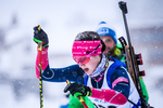 13.01.2019, xkvx, Biathlon, Deutschlandpokal Ridnaun, Sprint, v.l. LAUBE Anna