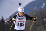 23.02.2019, xkvx, Biathlon, Deutsche Jugendmeisterschaft Kaltenbrunn, Sprint, v.l. WERNER Johan