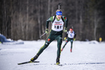 23.02.2019, xkvx, Biathlon, Deutsche Jugendmeisterschaft Kaltenbrunn, Sprint, v.l. LOHSCHMIDT Sven