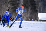 23.02.2019, xkvx, Biathlon, Deutsche Jugendmeisterschaft Kaltenbrunn, Sprint, v.l. SCHWEINBERG Markus