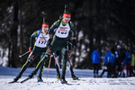 23.02.2019, xkvx, Biathlon, Deutsche Jugendmeisterschaft Kaltenbrunn, Sprint, v.l. LIPOWITZ Florian
