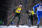 23.02.2019, xkvx, Biathlon, Deutsche Jugendmeisterschaft Kaltenbrunn, Sprint, v.l. DONHAUSER Johannes