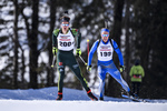 23.02.2019, xkvx, Biathlon, Deutsche Jugendmeisterschaft Kaltenbrunn, Sprint, v.l. SCHMUCK Dominic