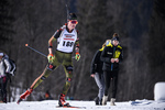 23.02.2019, xkvx, Biathlon, Deutsche Jugendmeisterschaft Kaltenbrunn, Sprint, v.l. LECHNER Lucas
