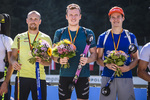 15.09.2019, xkvx, Biathlon, Deutsche Meisterschaften in Ruhpolding, Staffel Herren, v.l. Erik Lesser, Lucas Fratzscher, Philipp Horn