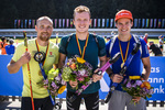 15.09.2019, xkvx, Biathlon, Deutsche Meisterschaften in Ruhpolding, Staffel Herren, v.l. Erik Lesser, Lucas Fratzscher, Philipp Horn