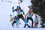 01.12.2019, xkvx, Biathlon IBU Cup Sjusjoen, Verfolgung Frauen, v.l. Gilonne Guigonnat (France) in aktion / in action competes