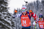 13.12.2019, xkvx, Biathlon IBU Weltcup Hochfilzen, Sprint Herren, v.l. Felix Leitner (Austria) in aktion / in action competes