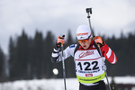 18.12.2019, xkvx, Biathlon IBU Cup Obertilliach, Short Individual Herren, v.l. Sebastian Trixl (Austria) in aktion / in action competes
