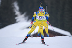 18.12.2019, xkvx, Biathlon IBU Cup Obertilliach, Short Individual Damen, v.l. Felicia Lindqvist (Sweden) in aktion / in action competes