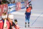 22.12.2019, xkvx, Biathlon IBU Weltcup Le Grand Bornand, Verfolgung Damen, v.l. Lena Haecki (Switzerland) gewinnt die Bornzemedaille / wins the bronze medal
